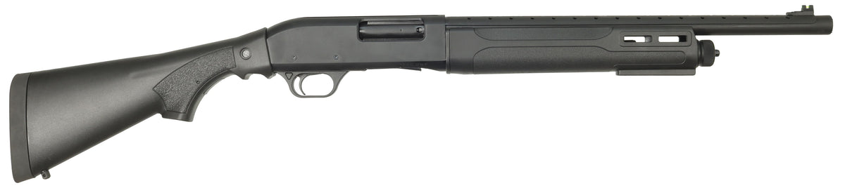 Tokarev USA 21000431 TSA 12 Gauge Semi-Auto 3" 4+1 18.50" Black Heat Shield Barrel, Black Aluminum Drilled & Tapped Receiver, Fixed Black Synthetic Stock