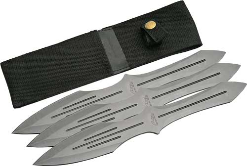 SZCO Rite Edge 10 Inch Pro Thrower Knife 3PK Set with Sheath
