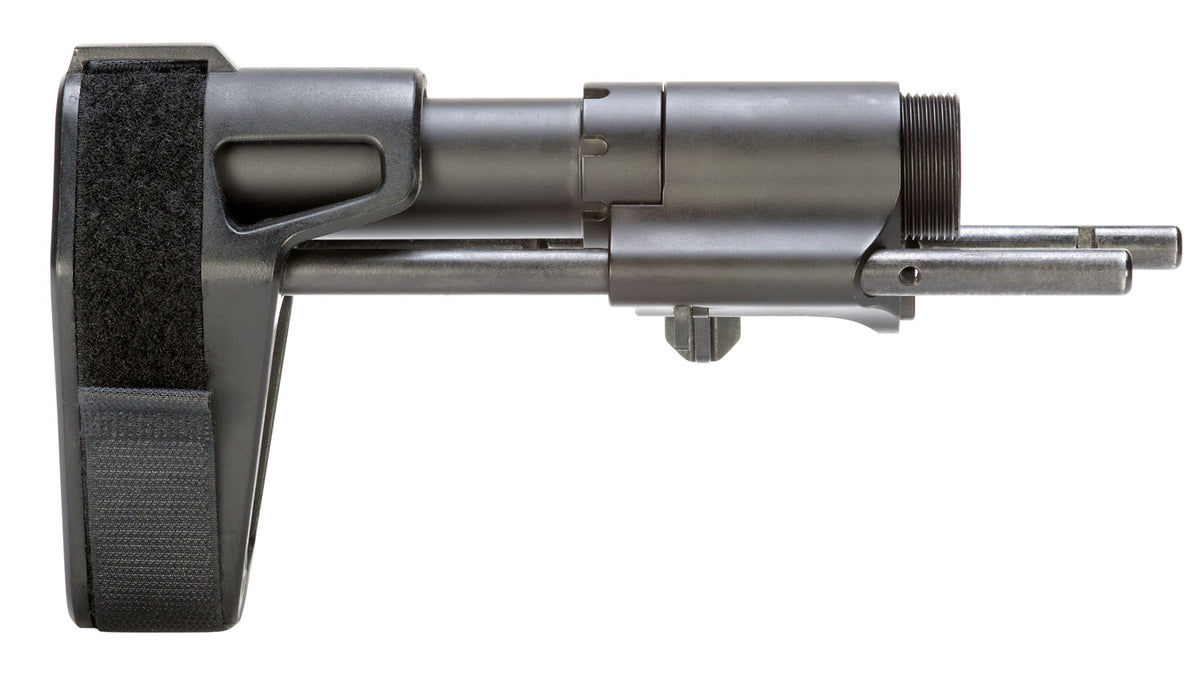 SB Tactical PDW Black Elasto-Polymer 3-Position Adjustable Pistol Stabilizing Brace AR-Platform (Tube Included)