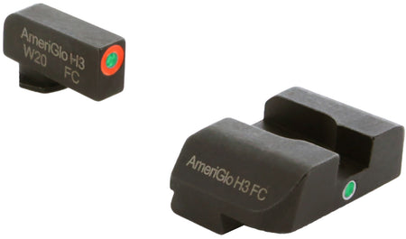AmeriGlo GL201 Green Tritium Orange Outline i-Dot Sight Set for Glock 9mm/.40/.380 Pistols