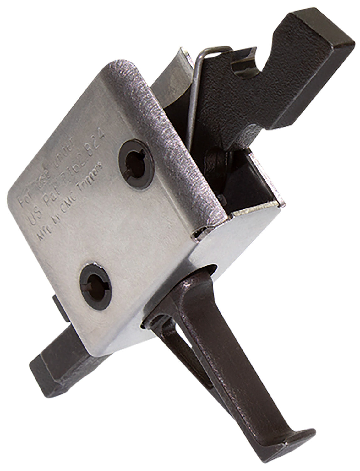 CMC Triggers 91507 Drop-In AR-15 Flat Single-Stage Trigger Black/Silver Finish 3.50 lb Pull