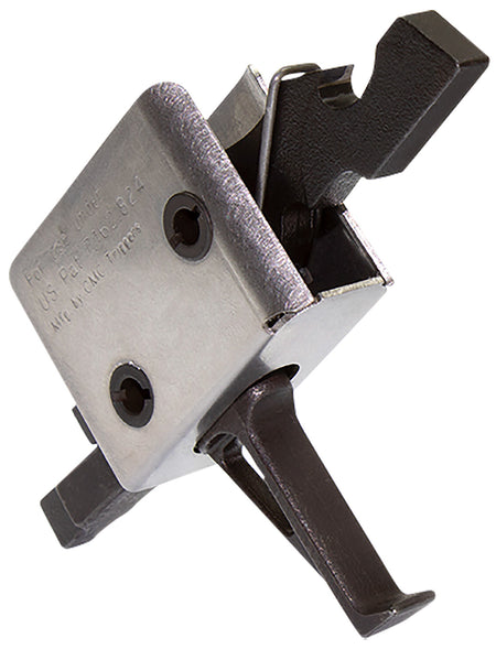 CMC Triggers 91507 Drop-In AR-15 Flat Single-Stage Trigger Black/Silver Finish 3.50 lb Pull