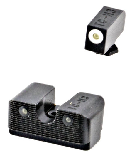 TruGlo TG231G2W Tritium Pro High Front Post/Rear Dovetail Night Sight Set for Glock