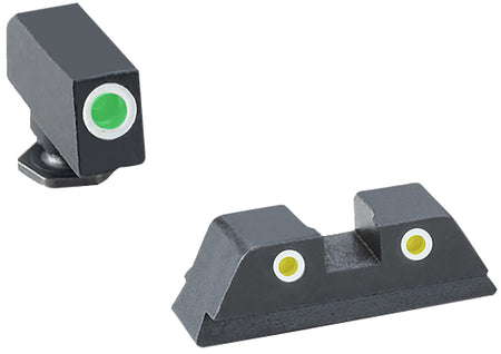 TruGlo TG231G1AW Tritium Pro Night Sight Set White Outline Compatible w/Glock 42/43/43X/48