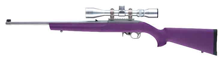 Hogue OverMolded Ruger 10/22 Standard Barrel Stock Purple
