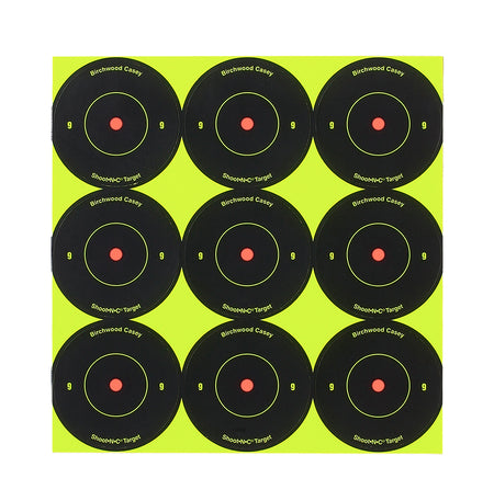 Birchwood Casey 2" Bullseye Shoot-N-C Adhesive Reactive Target 12 Pack