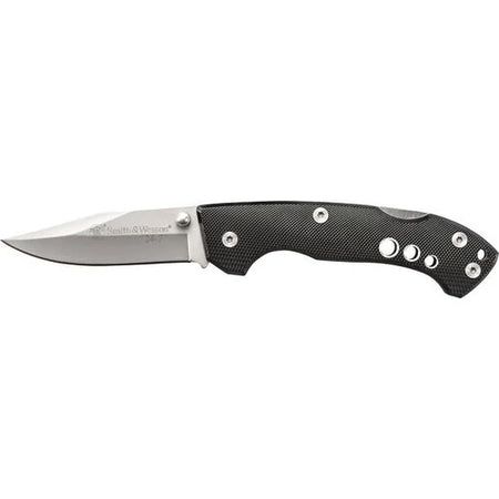 Smith & Wesson 24-7 CK109 3" Clip Point Lockback Folder Black Handle