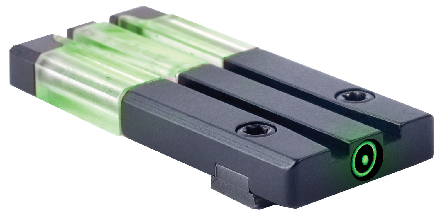 Meprolight FT Bullseye Rear Night Sight Green Tritium Black Frame Compatible Glock Gen 1-5 No MOS