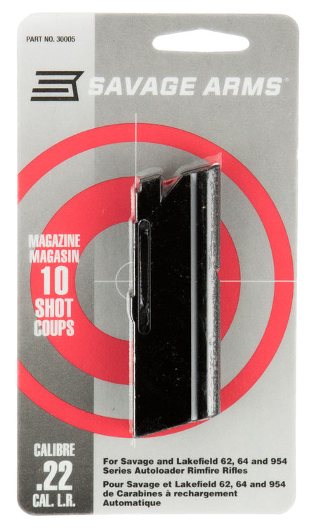 Savage Arms 30005 10rd Blued Steel Magazine Compatible with Savage 64 Series (.22 LR)