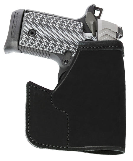 Galco PRO626B Black Leather Pocket Protector Holster S&W J Frame Charter Arms Ambidextrous
