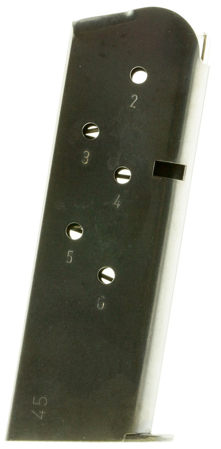 Magnum Research MAG1911456 1911 Detachable 6rd 45 ACP Black Handgun Magazine
