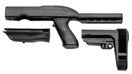 SB Tactical Specialty Brace Kit Ruger 10/22 Charger TD Elasto-Polymer Black - Model 1022A301SB