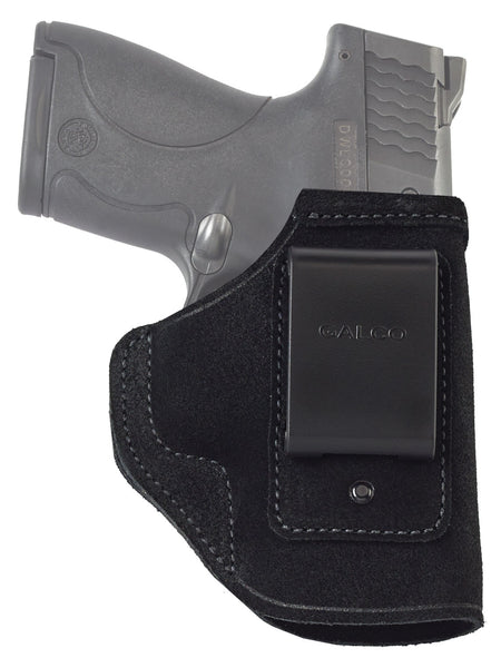 Galco STO658B Black Leather IWB Stow-N-Go Belt Clip S&W M&P Shield Lasermax CenterFire RH