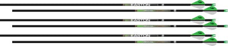 Easton 4MM Axis 400 Long Range Arrows 6-Pack 2" Blazer Vanes