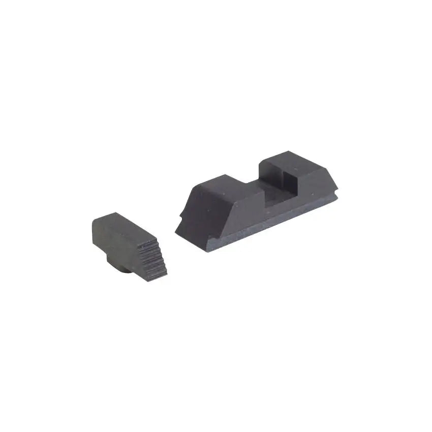 AmeriGlo Adjustable Target Black Serrated Iron Sight Set for Glocks