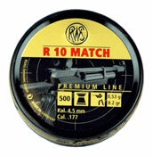 RWS .177 Cal 8.2gr R10 Match Competition Airgun Pellets 500-Pack