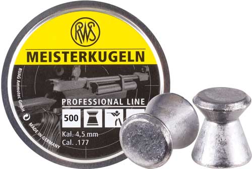 RWS .177 Cal 8.2gr Meisterkugeln Pro-Line Airgun Pellets 500-Pack