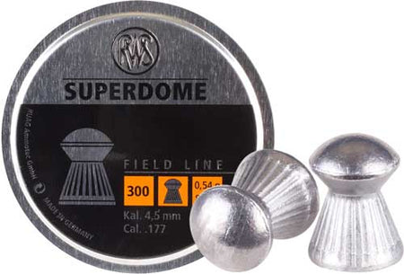 RWS .177 Cal 8.3gr Superdome Round Nose Airgun Pellets 300-Pack