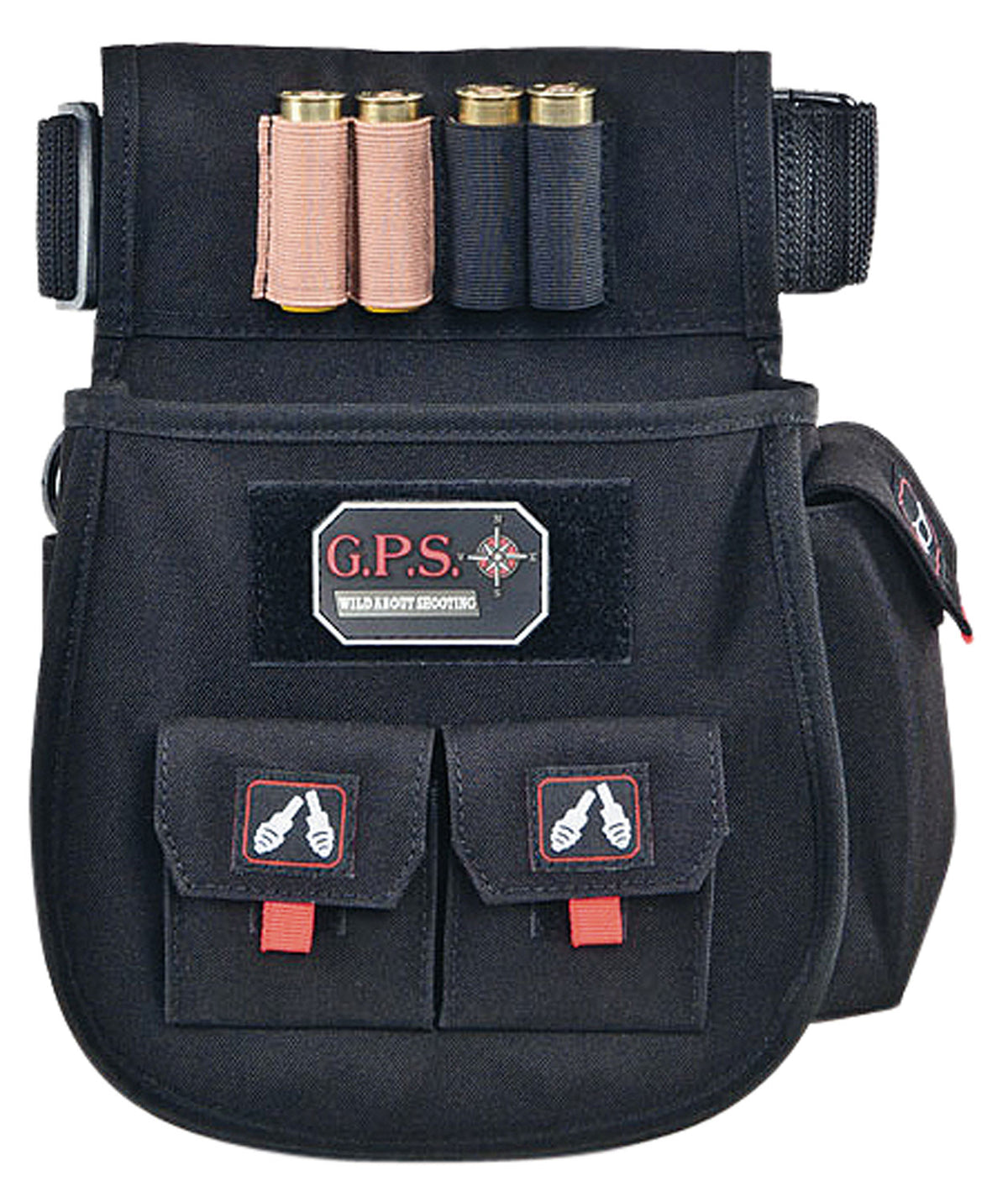 GPS Bags 1094CSP Black Polyester Double Shell Pouch Waist Mount 30-52 Inch Belt