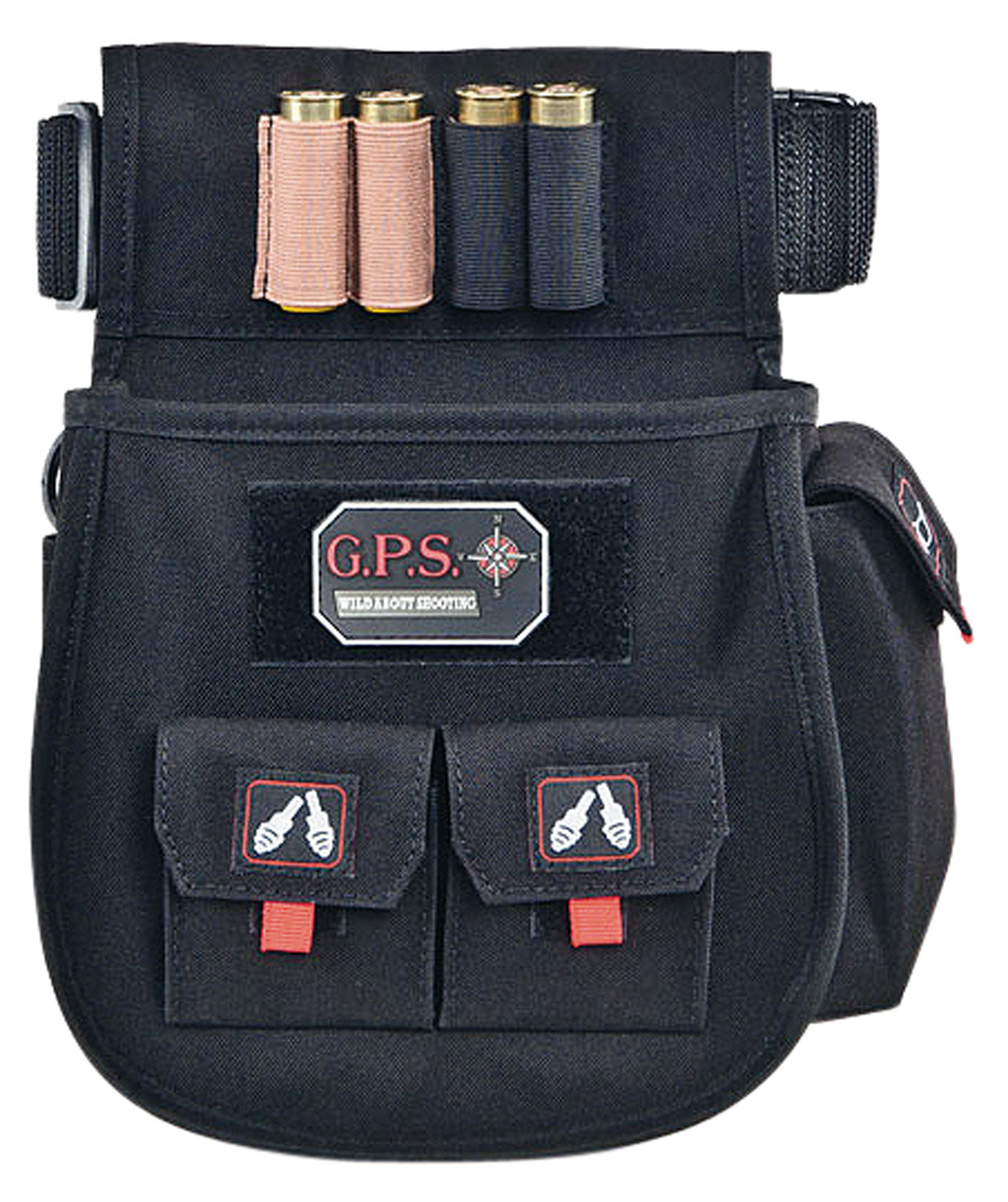 GPS Bags 1094CSP Black Polyester Double Shell Pouch Waist Mount 30-52 Inch Belt