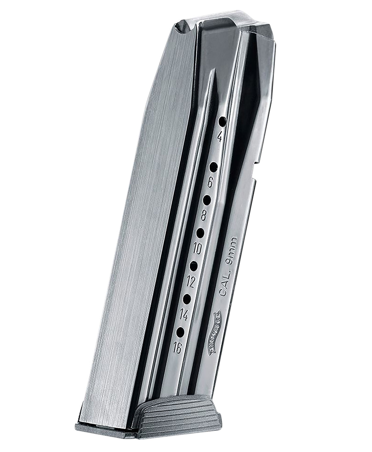 Walther Arms 2814245 Creed PPX Interchangeable 16rd 9mm Luger Magazine Black Steel Finish