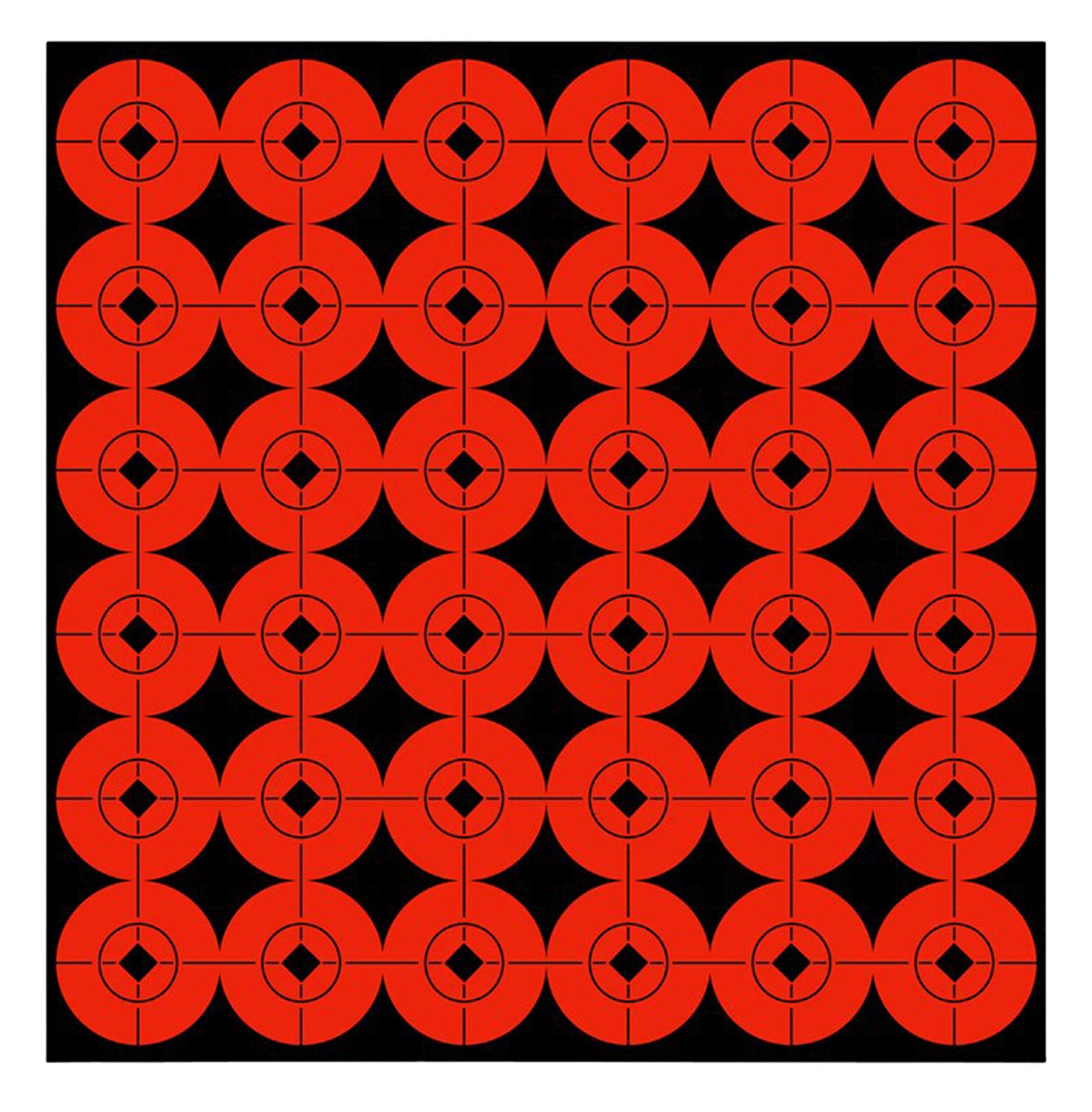 Birchwood Casey Target Spots Adhesive 1" Bullseye Orange/Black 360 Pack