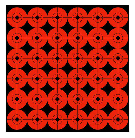 Birchwood Casey Target Spots Adhesive 1" Bullseye Orange/Black 360 Pack