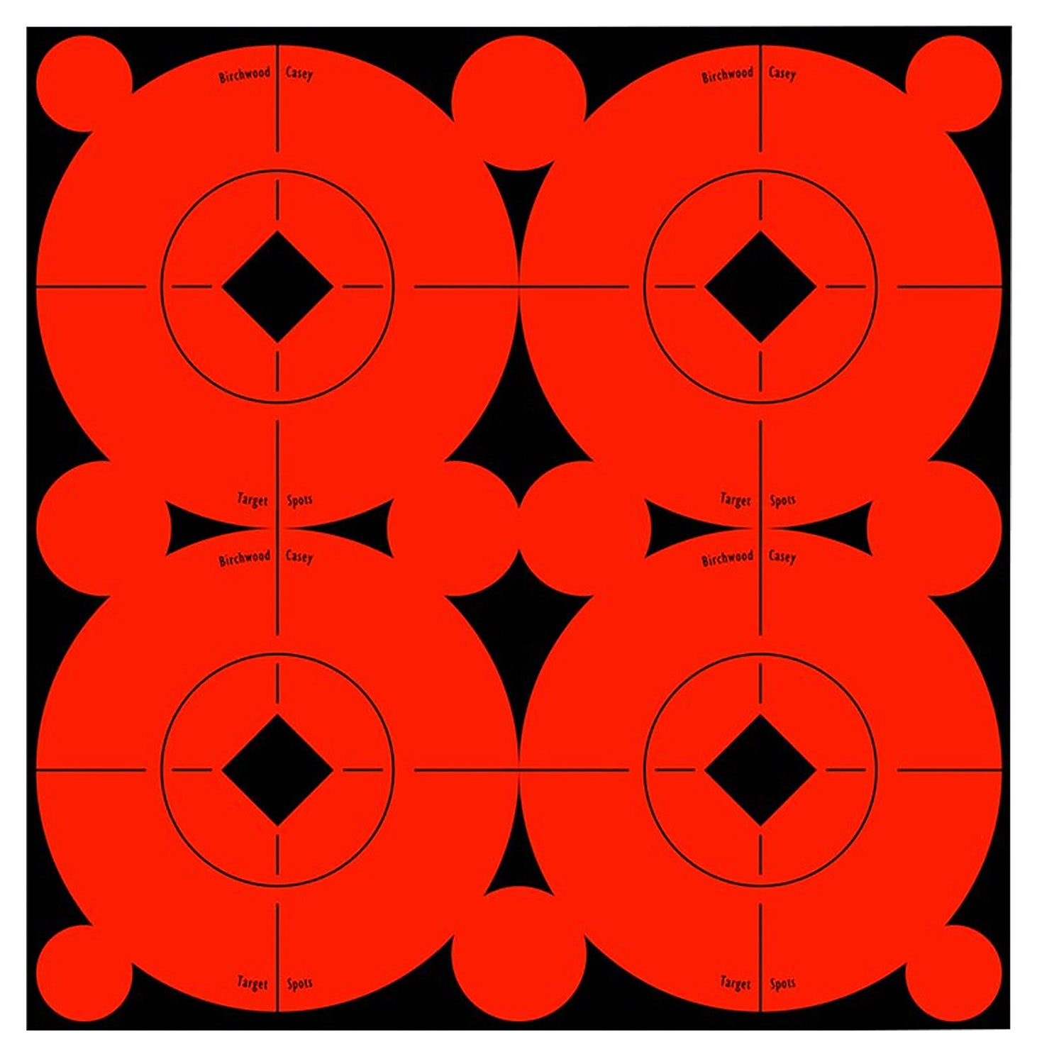 Birchwood Casey Target Spots Adhesive 3" Bullseye Orange/Black 40 Pack