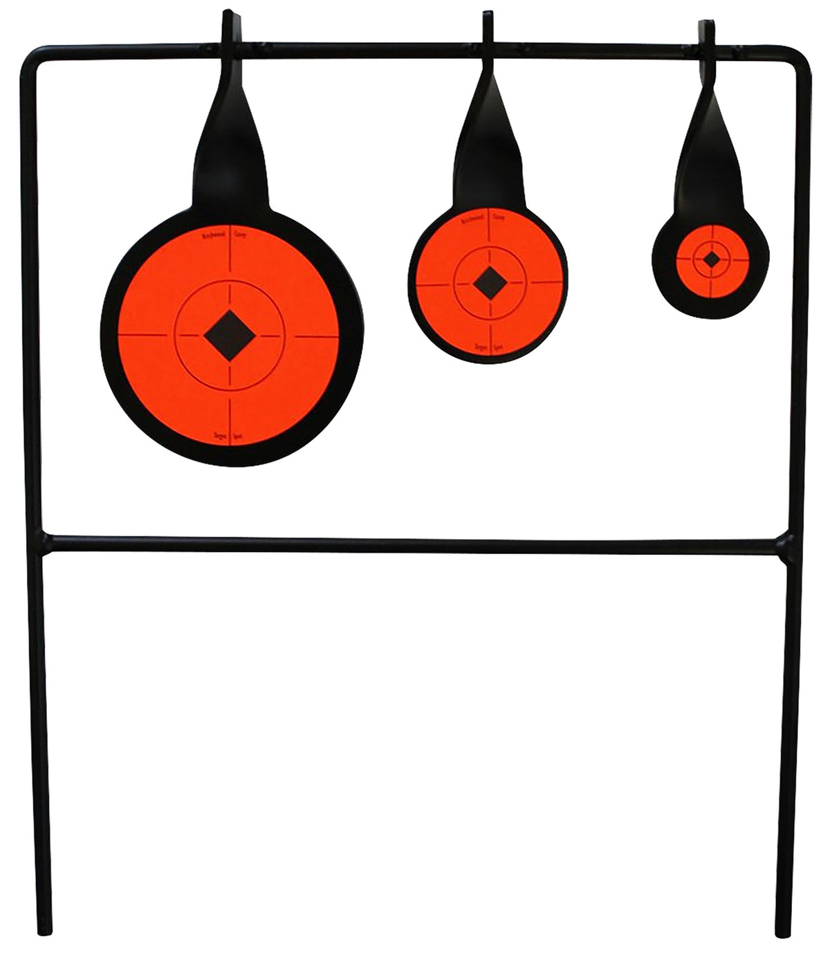 Birchwood Casey 46322 Rimfire Qualifier AR500 Steel Three-Disc Spinning Bullseye Target