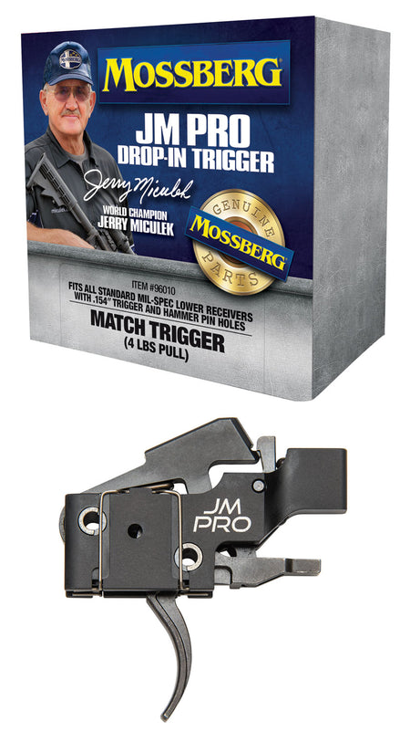 Mossberg 96010 JM Pro Adjustable AR Match Trigger Drop-In 4 lb Pull .154" Trigger & Hammer Pins AR15/AR10