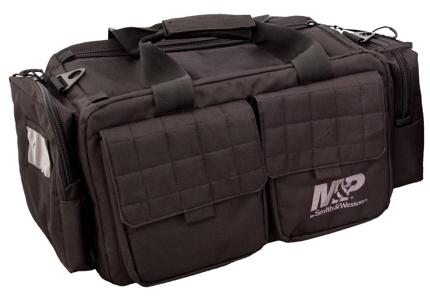 M&P Accessories 110023 Officer Tactical Range Bag Black Nylon 22" with Oversized Zippers