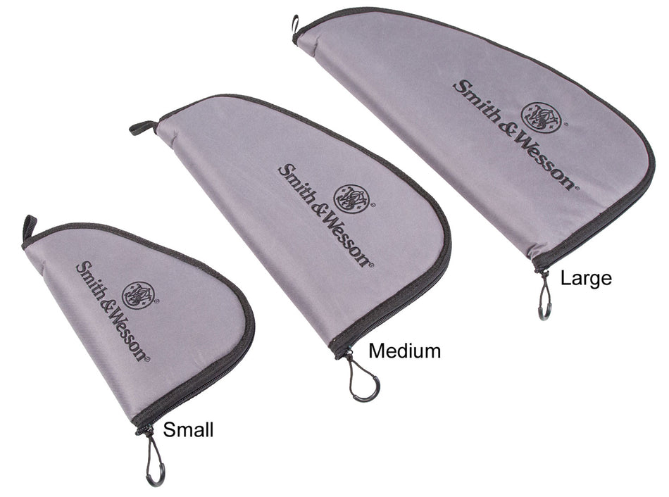 M&P Accessories 110018 Defender Series Small Handgun Case Black/Gray Nylon Oversized Zippers