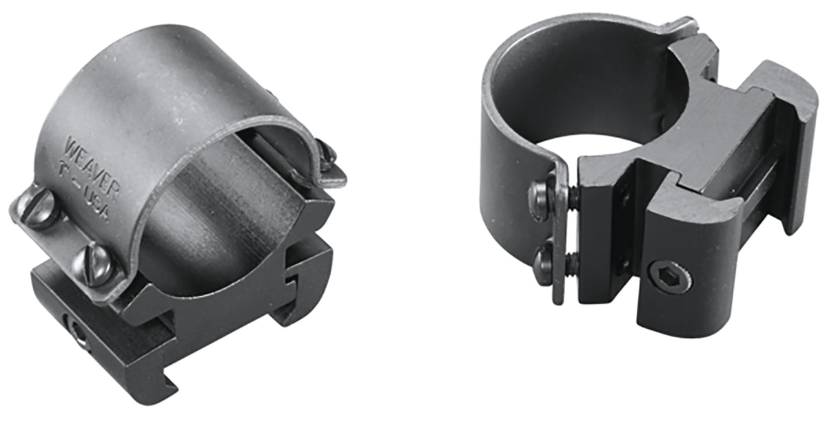 Weaver Mounts 49144 Sure Grip 1 Inch High Matte Black Windage Adjustable Rings