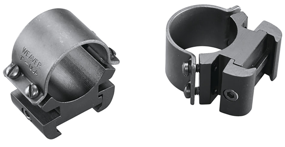 Weaver Mounts 49144 Sure Grip 1 Inch High Matte Black Windage Adjustable Rings
