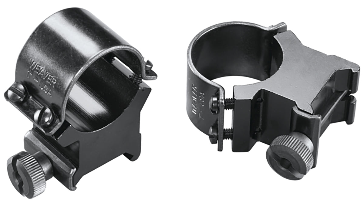 Weaver 49162 Sure Grip 1" Extra High Detachable Rings Black