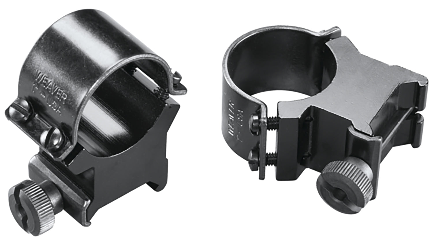 Weaver 49162 Sure Grip 1" Extra High Detachable Rings Black