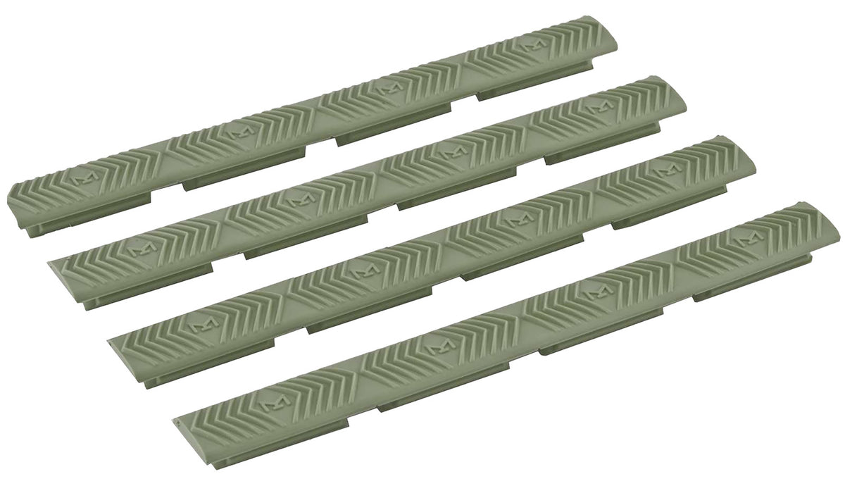 Ergo M-LOK WedgeLok Slot Cover 4332OD OD Green Low Profile Rubber 4 Pack