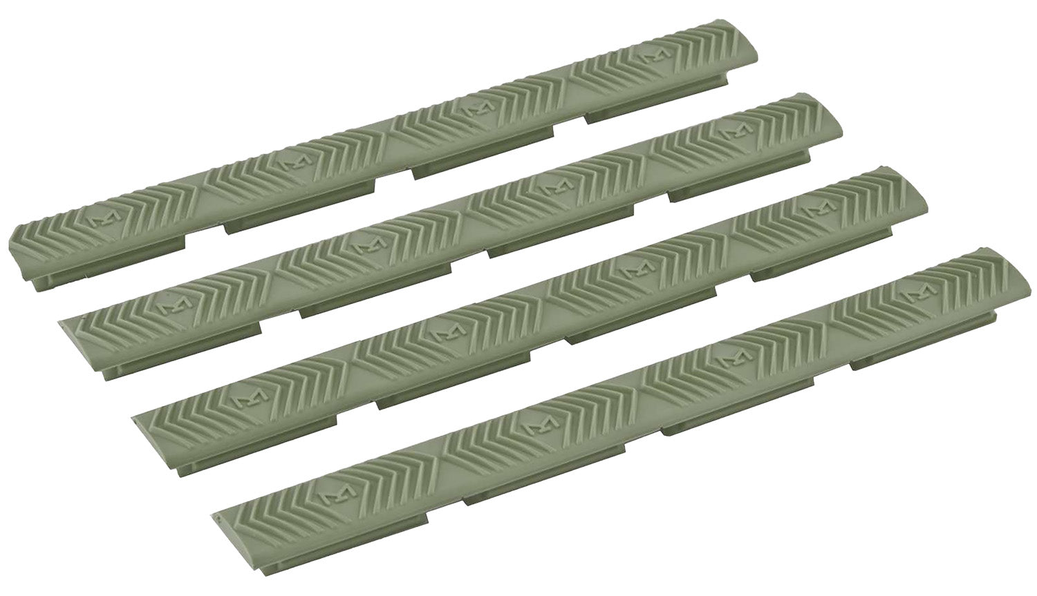 Ergo M-LOK WedgeLok Slot Cover 4332OD OD Green Low Profile Rubber 4 Pack