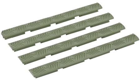 Ergo M-LOK WedgeLok Slot Cover 4332OD OD Green Low Profile Rubber 4 Pack