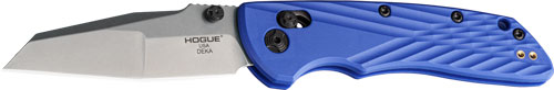 Hogue Deka Able Lock 3.25" Blue Poly Mod Wharncliffe Folding Knife