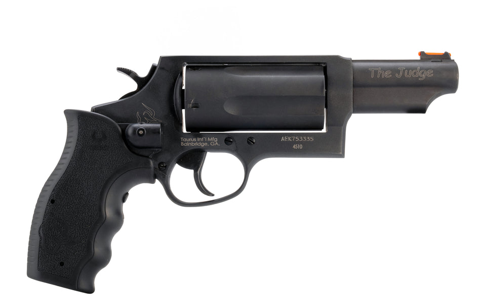 Taurus 2-441031MAGVL Judge w/Laser Compact 45 Colt (Long Colt) 410 Bore 3" Chamber 5rd 3" Matte Black Alloy Steel Barrel, Cylinder & Frame, Viridian Laser, Transfer Bar Safety