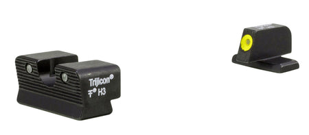 Trijicon 600865 Sig P225/P226/P228/P320 Night Sight Set HD XR Green Tritium Yellow Outline Front