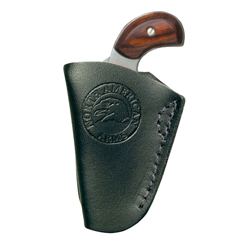 North American Arms 22 Mag Black Leather Inside-the-Pant Holster with Clip