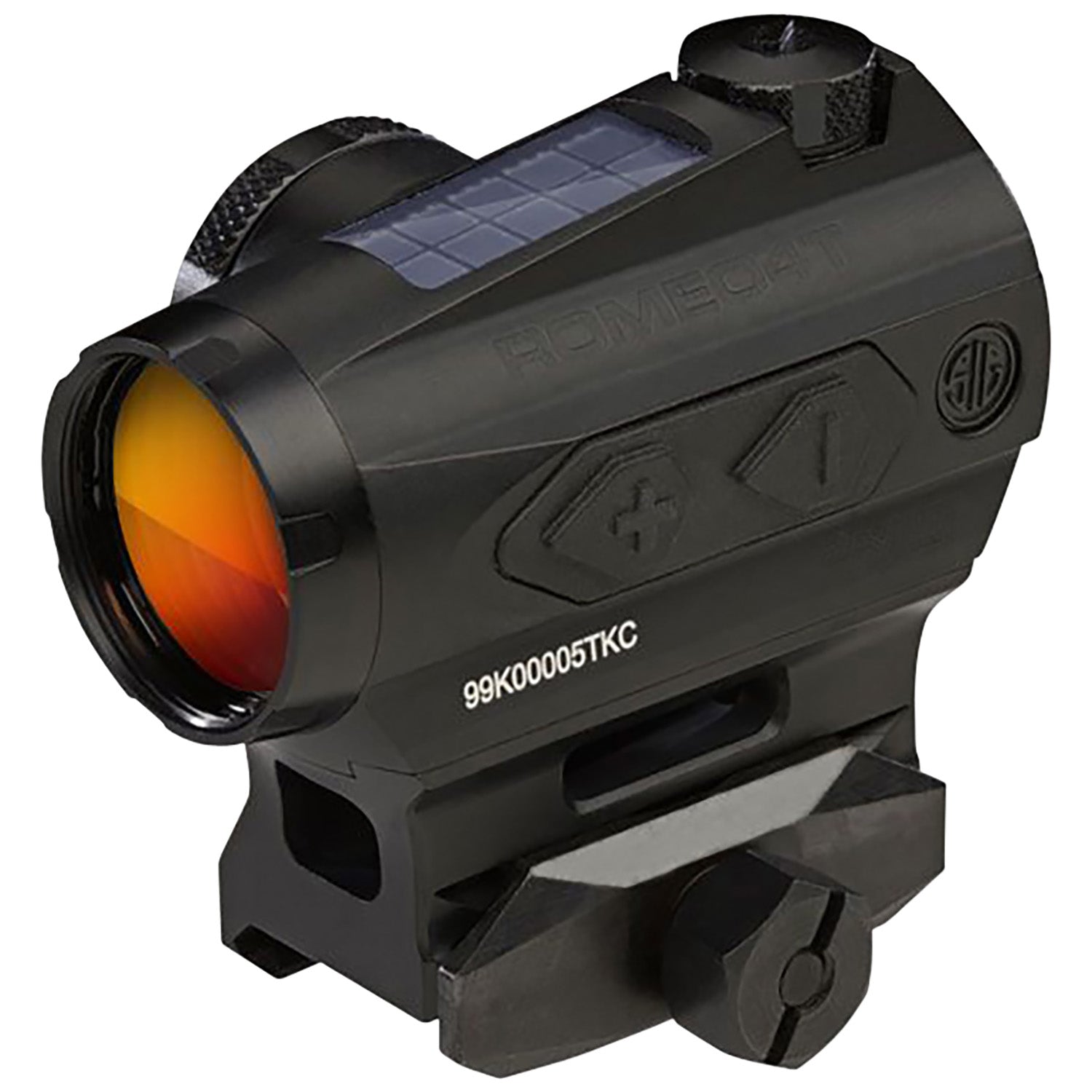 Sig Sauer SOR43031 Romeo4T Black Anodized 1x20mm Solar-Powered 2 MOA Red Dot Reflex Sight