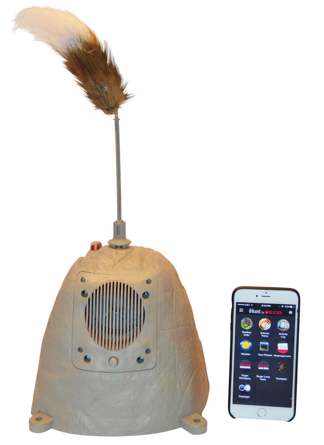 iHunt Call and Decoy Wireless Game Call Predator System with iHunt App EDIHWAG Camo