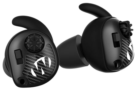 Walker's Silencer Electronic In-Ear Ear Buds 25 dB Matte Black with Carbon Fiber