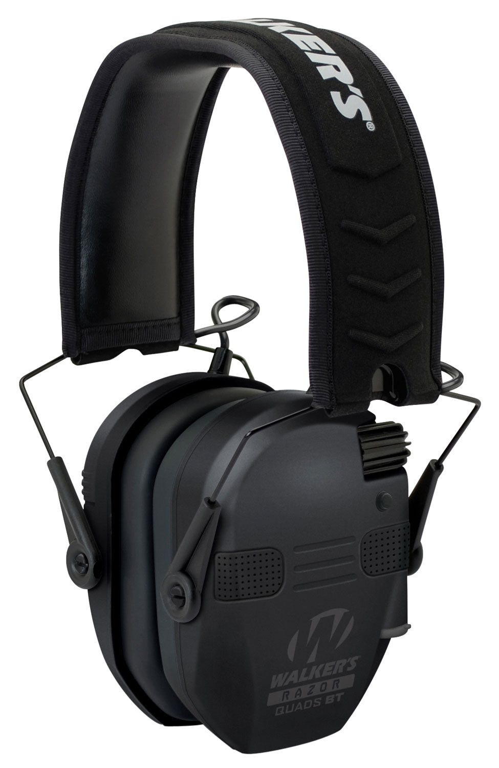 Walker's Razor Slim Quad Mic Bluetooth Over-the-Head Electronic Muff 23 dB Black