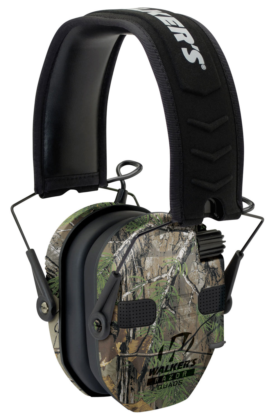 Walker's Razor Slim Electronic Quad Muff Over-the-Head 23 dB Realtree Xtra Camo/Black