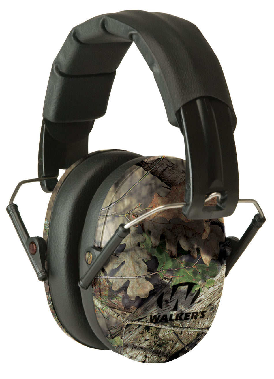 Walker's Pro Low Profile Passive Shooting Muff 22 dB Mossy Oak/Black Camo Polymer