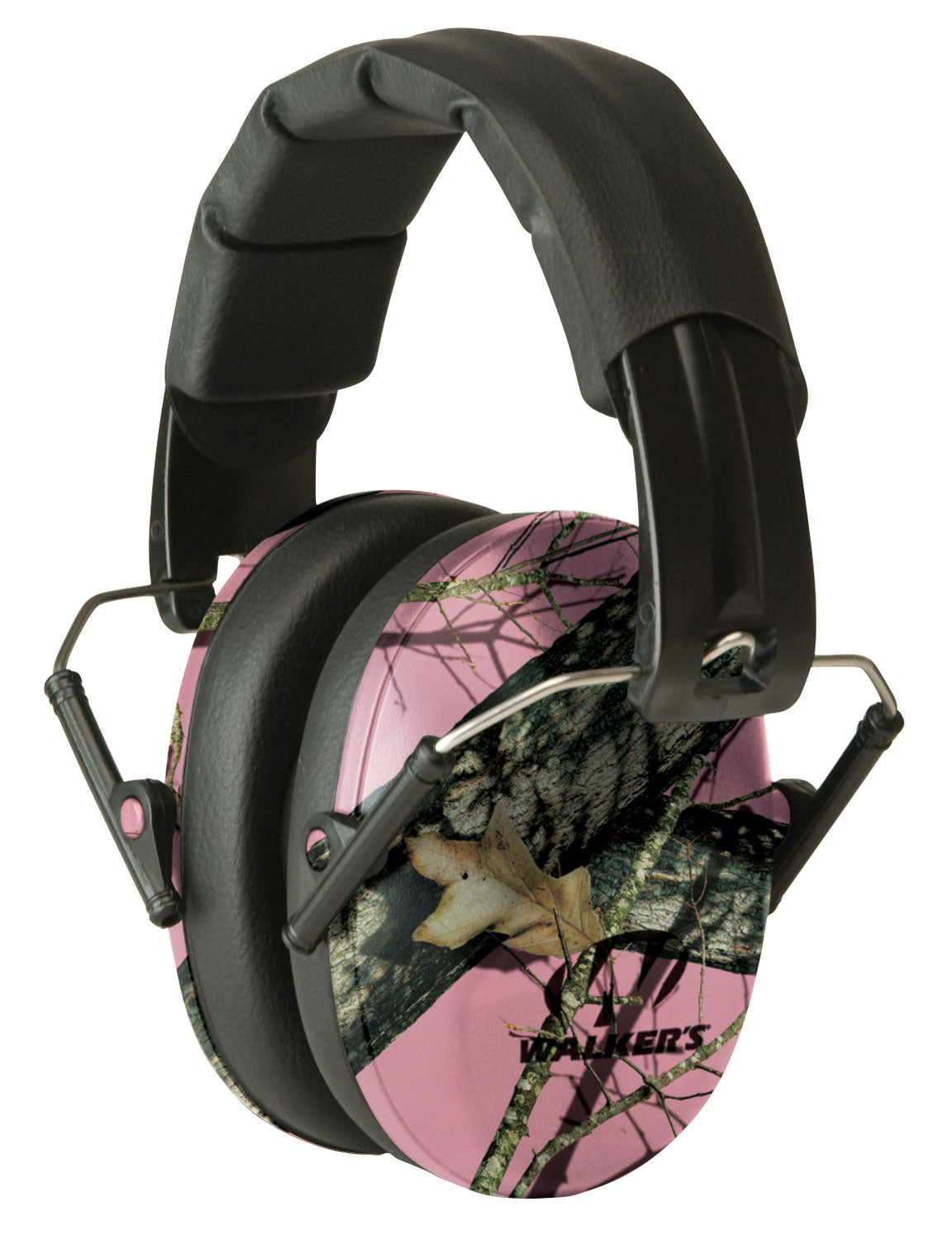 Walker's Pro Low Profile Passive Shooting Muff 22 dB Mossy Oak Pink Camo Polymer